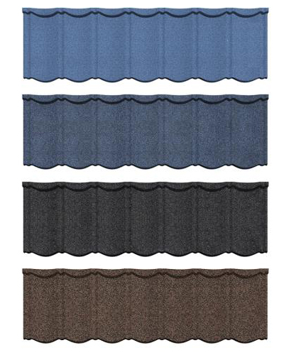 1340mm x 420mm Taş Kaplı Metal kiremit Zin Geleneksel Bond kiremit Topluluklar için
