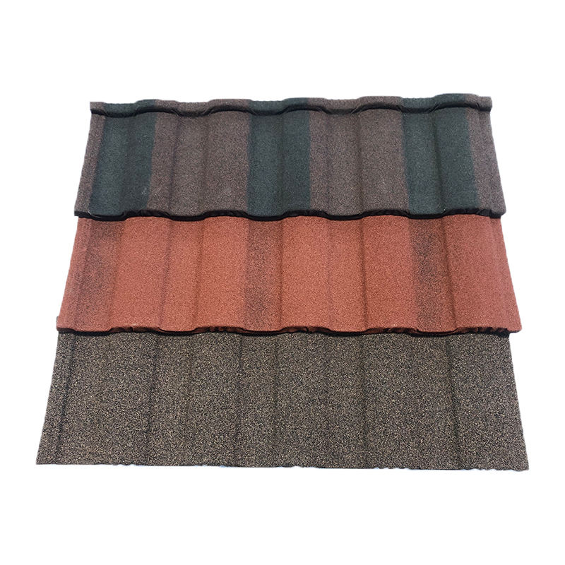 Kasaba Evleri İçin Hafif Renkli Kum Kaplı Roma Kiremit 0.4mm 0.45mm 0.5mm Çelik Roma Tipi Çatı