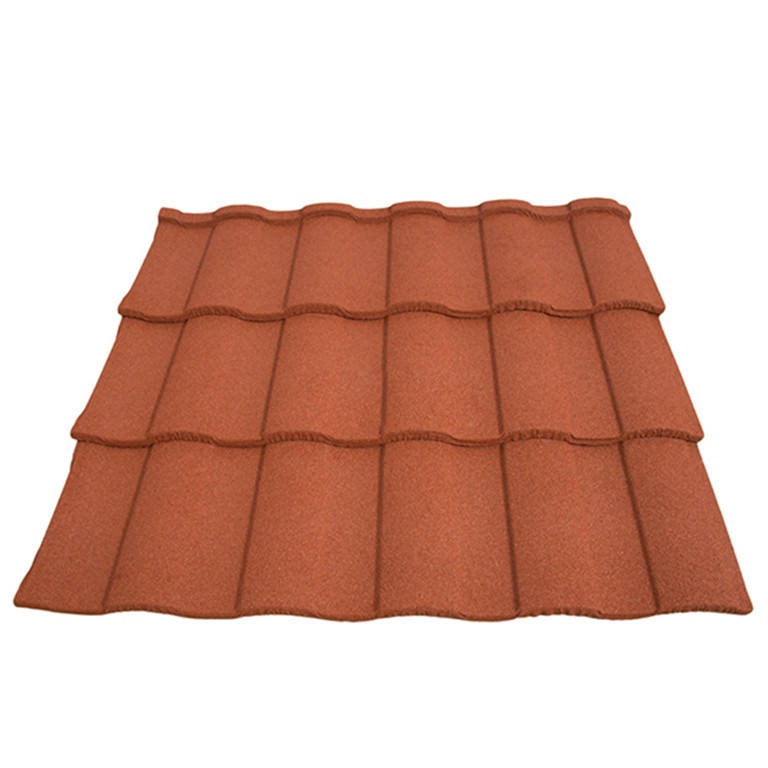 Kasaba Evleri İçin Hafif Renkli Kum Kaplı Roma Kiremit 0.4mm 0.45mm 0.5mm Çelik Roma Tipi Çatı